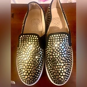Vince Camuto Sneakers Kindra Women's Studded Black and Gold Studded Size 7